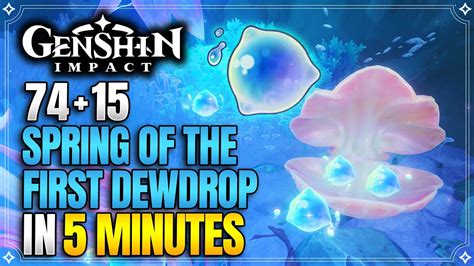 genshin spring of the first dewdrop|genshin transoceanic pearl farm.